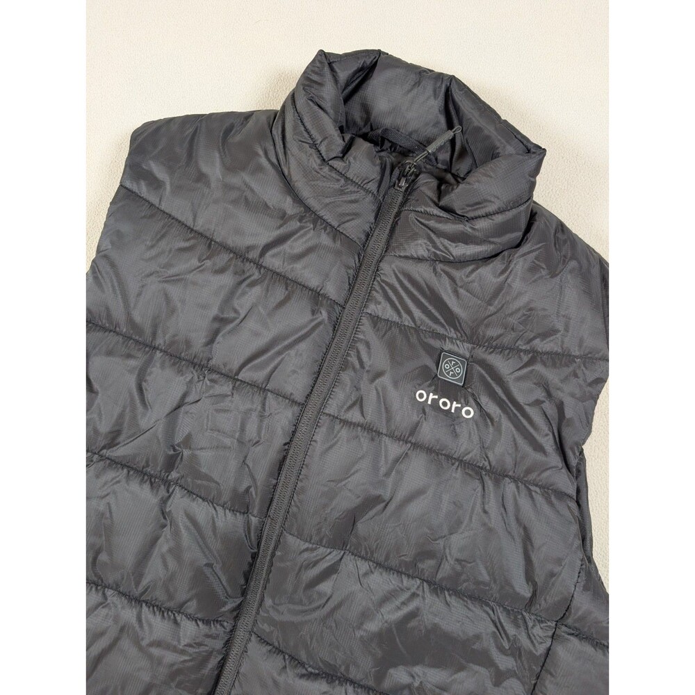 Ororo Heated Quilted Puffer Vest Insulated Full Zip NO BATTERY PACK Mens M